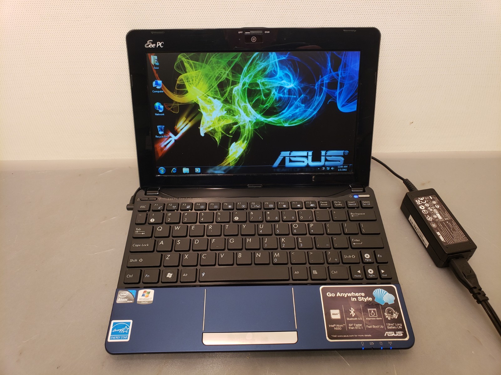 ASUS Eee PC 1015PEM • Intel N550 1.5GHz Atom • 2GB • 240GB SSD • Mint • Win7