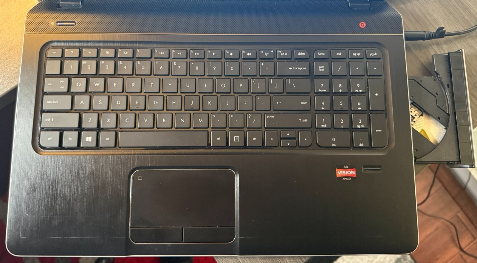 HP Envy DV7-AMD A8-4500M with Radeon HD Graphics (1.90Ghz) 6GB Mem 500g HD Win10