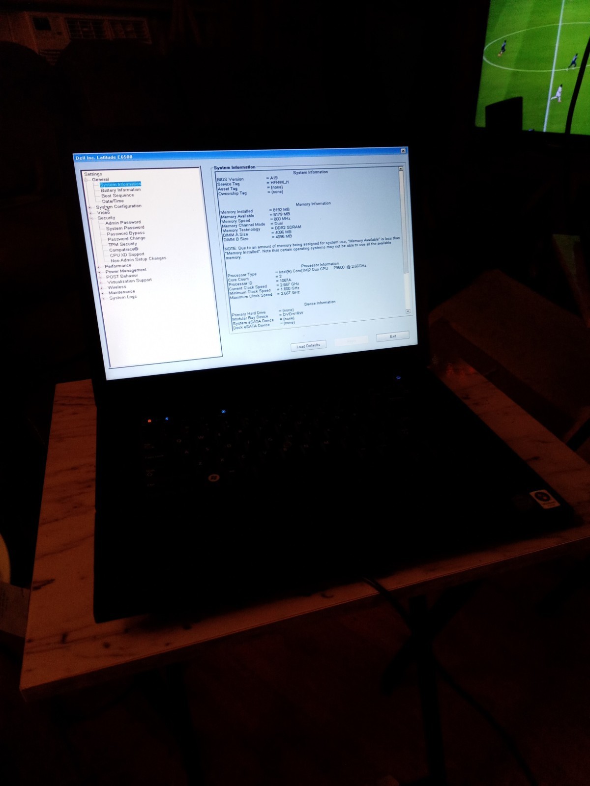 Vintage Dell Latitude E6500 Intel Core2 Duo CPU T9400 8GB Webcam Bluetooth