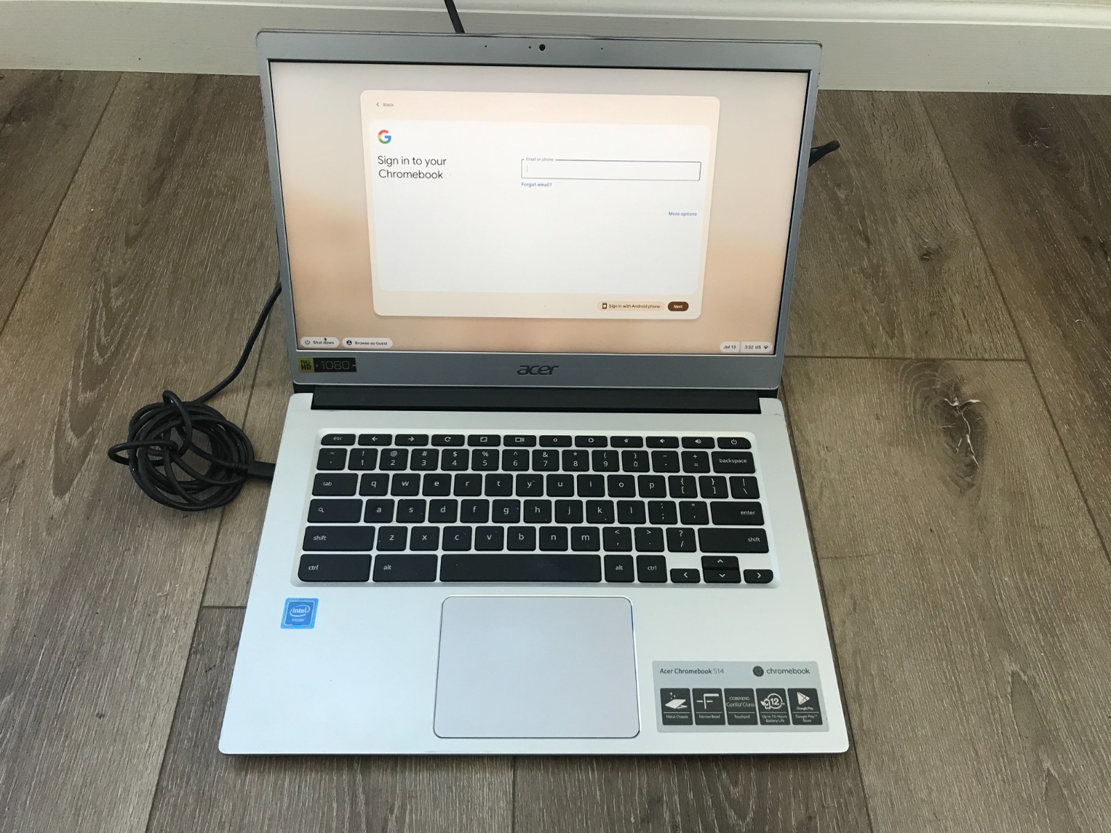 Acer CB514-1H-C11Z Chromebook 14″ Full HD Intel Celeron N3350 4GB RAM 32GB SSD