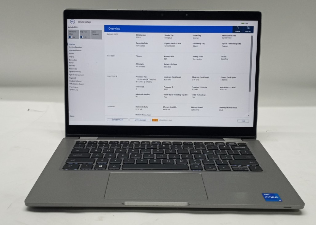 Dell Latitude 5320 TOUCH i5-1135G7@2.4GHz 8GB RAM 256GB NVMe Win 11 Pro WH827!