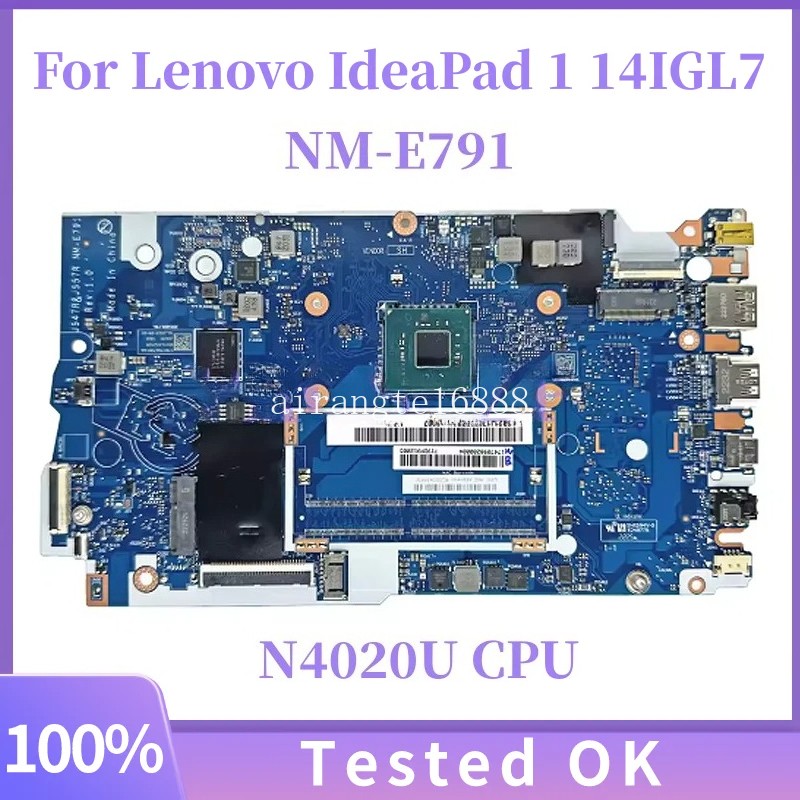 NM-E791 For Lenovo IdeaPad 1 14IGL7 Motherboard With N4020 N4120 4GB-RAM SSD UMA