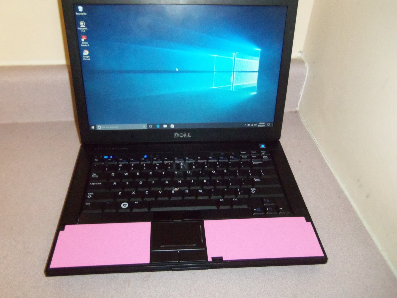 PINK LIGHT GAMING W/NVIDIA GPU i7 2.2.6740GHz 8G RAM,256GB SSD,WIN11,CAM,DVDRW