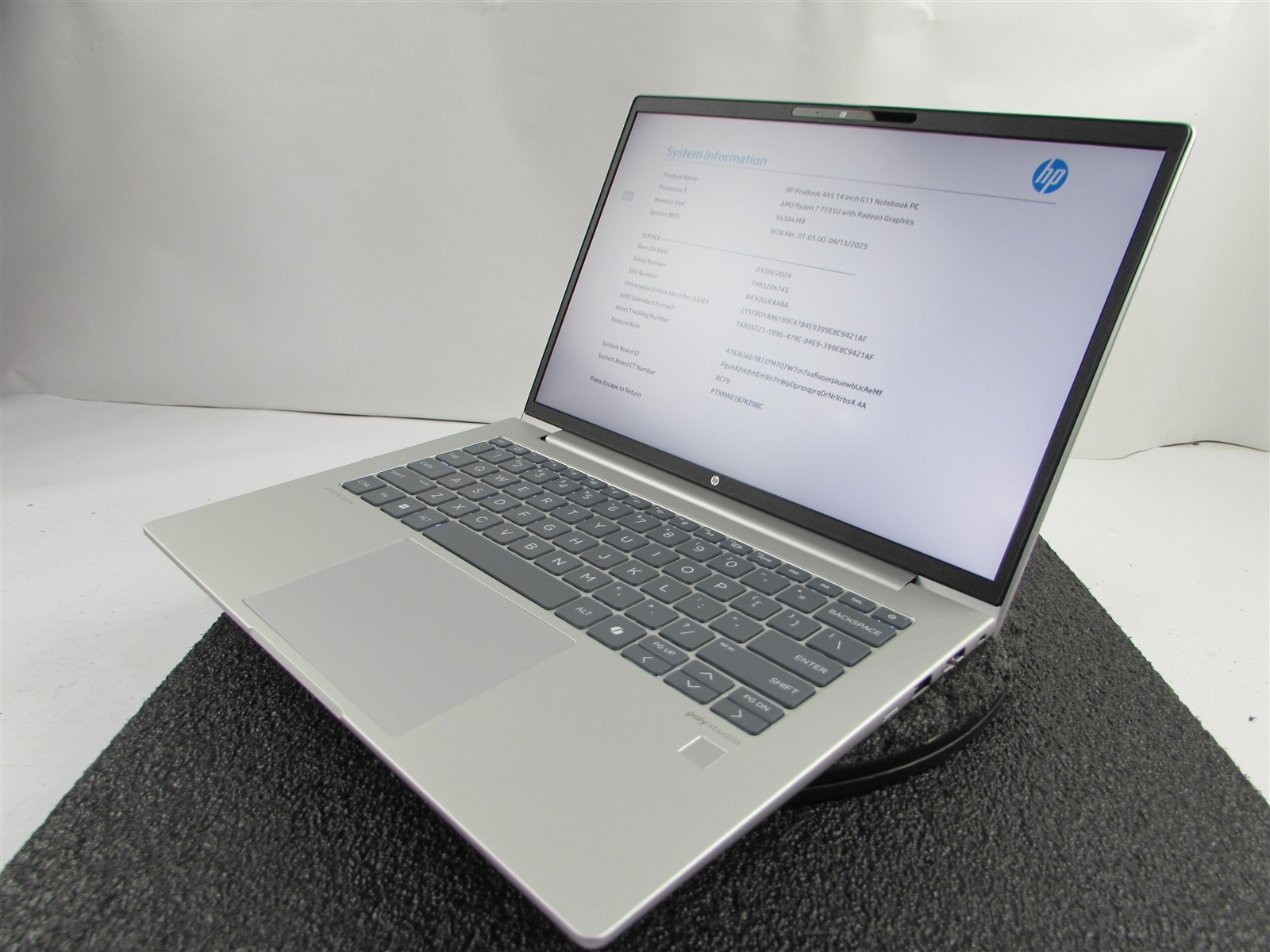 HP PROBOOK 445 (G11) AMD RYZEN 7 7735U 256GB SSD 16GB RAM AMD GPU WIN 11 PRO