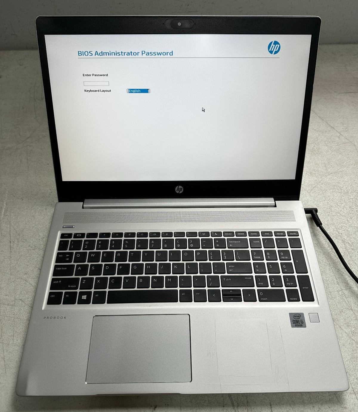HP ProBook 450 G7 15.6″ (i5-10210U, 8GB RAM, Bios Locked) NO HD/BATTERY/ADAPTER