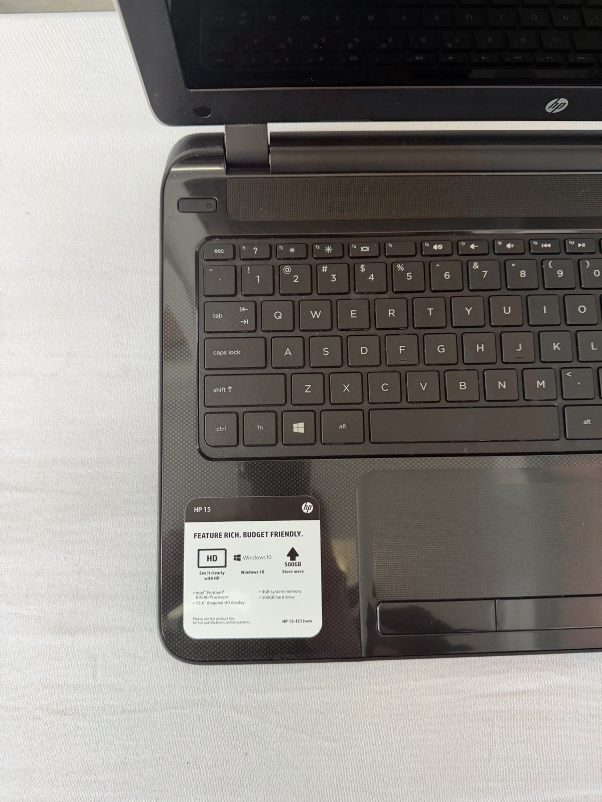 HP Notebook 15 Laptop – Intel Pentium N3540 -Good Screen – RAM 4GB – Read Desc
