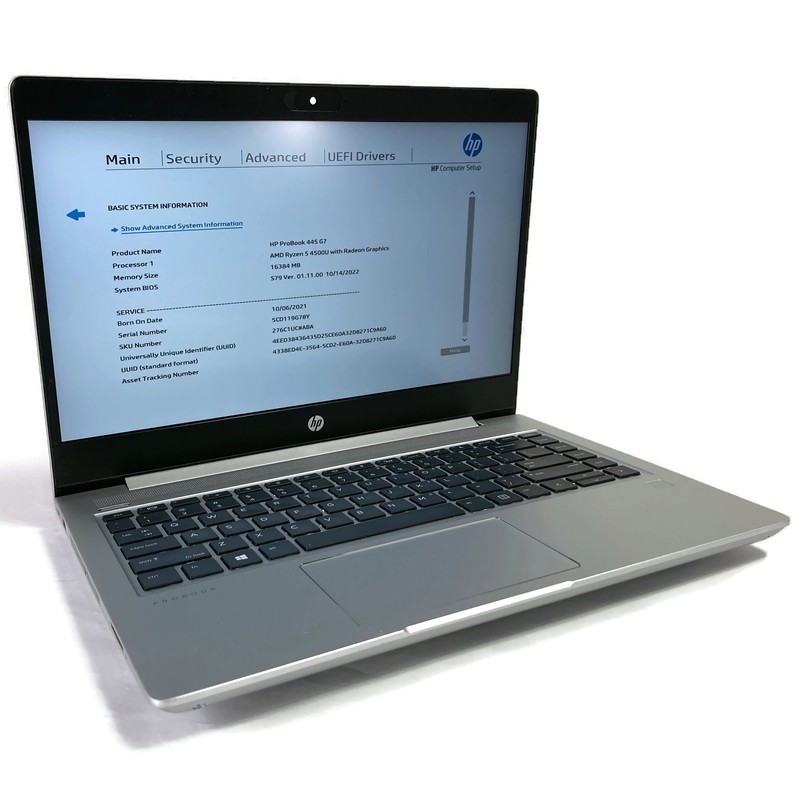 HP ProBook 445 G7 14″ Laptop Ryzen 5 4500U 2.3GHz 16GB 512GB NVMe SSD – No OS