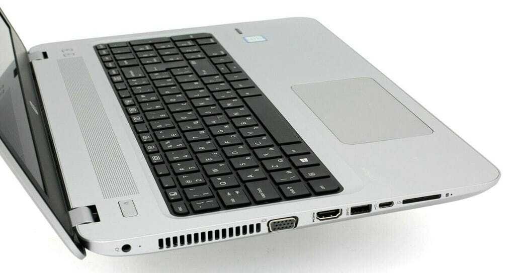 The HP ProBook 450 G4 NOTEBOOK i5-7200u 2.5Ghz 12GB 256GB SSD WIN 11P EXCELLENT