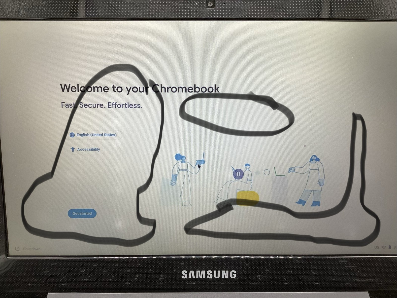 Samsung Chromebook XE500C13 Laptop 11.6″ N3060 @ 1.6GHz 16GB SSD 4GB RAM