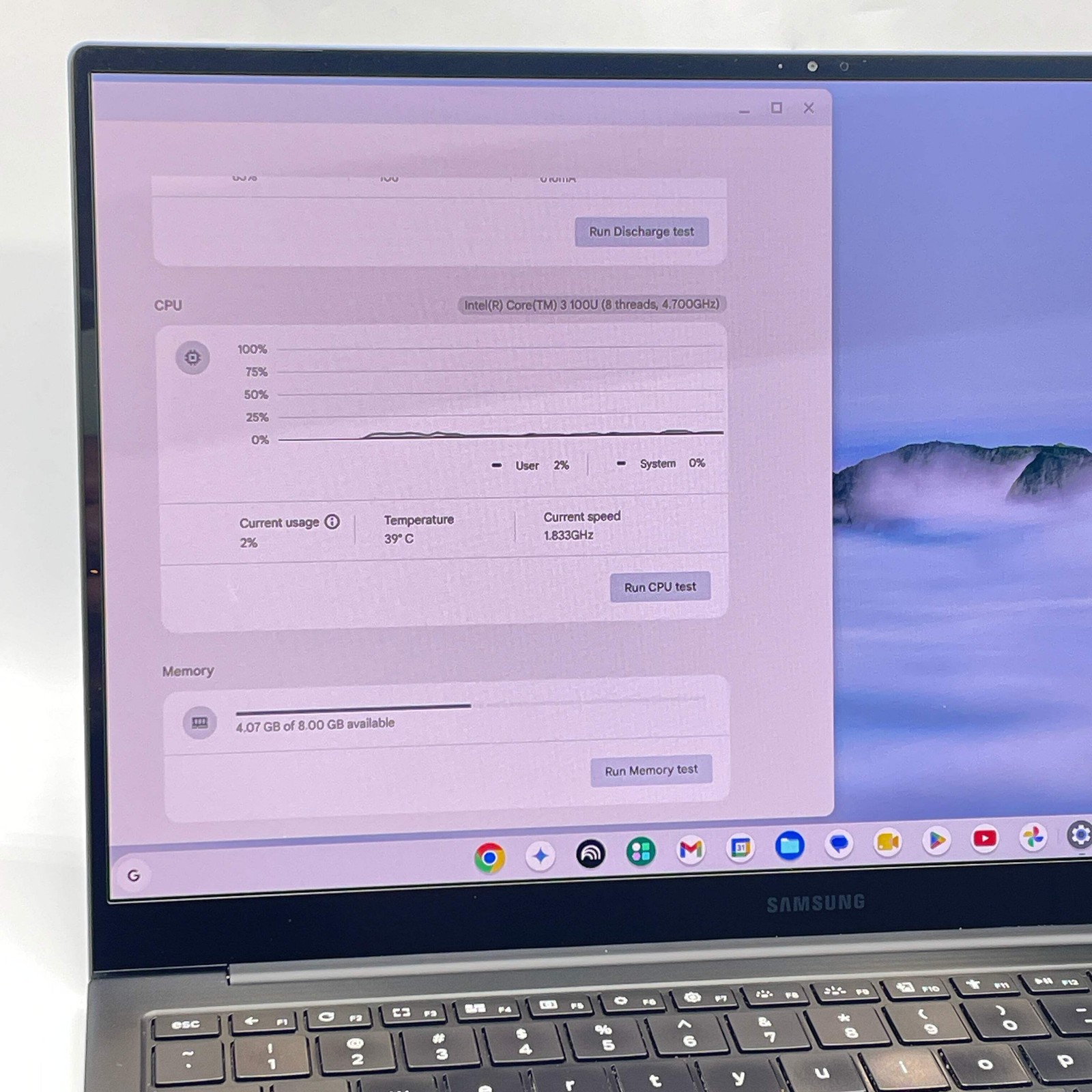 Samsung Galaxy Chromebook Plus NP930XCJ 15.6″ Core 3 100U 4.7GHz 8GB RAM 256GB