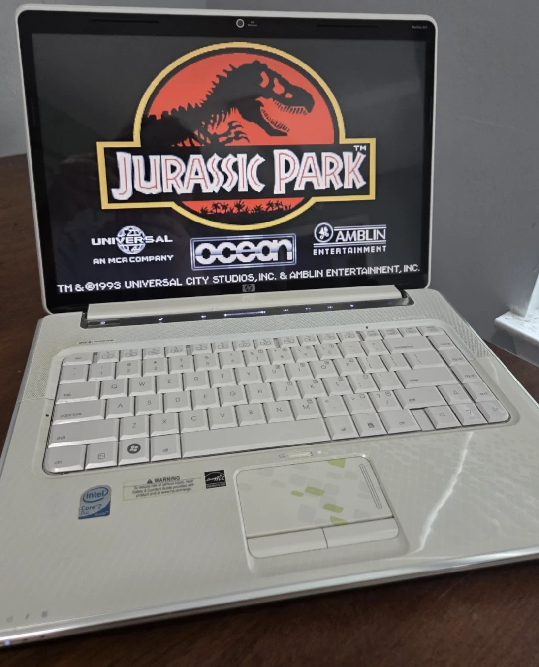 RESTORED RETRO HP GAMING LAPTOP WINDOWS XP DOS BOX DVD PLAYER CD BURNER RARE dv5