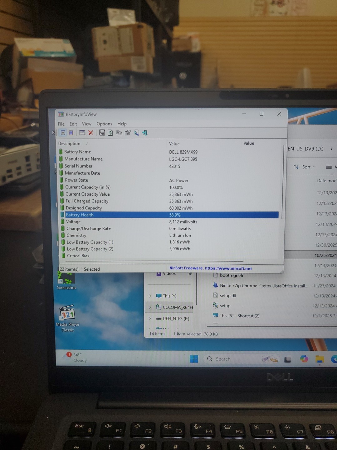 Dell Latitude 7400 14″ i5-8365U 8GB 256gb SSD Laptop W11P 123125-1