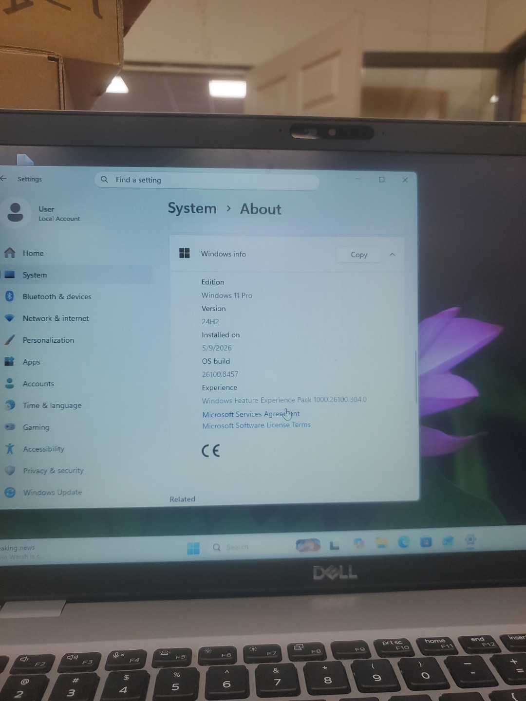 Dell Precision 3550 Laptop – i5-10310U 8GB 256GB SSD 15.6″ 051326-3