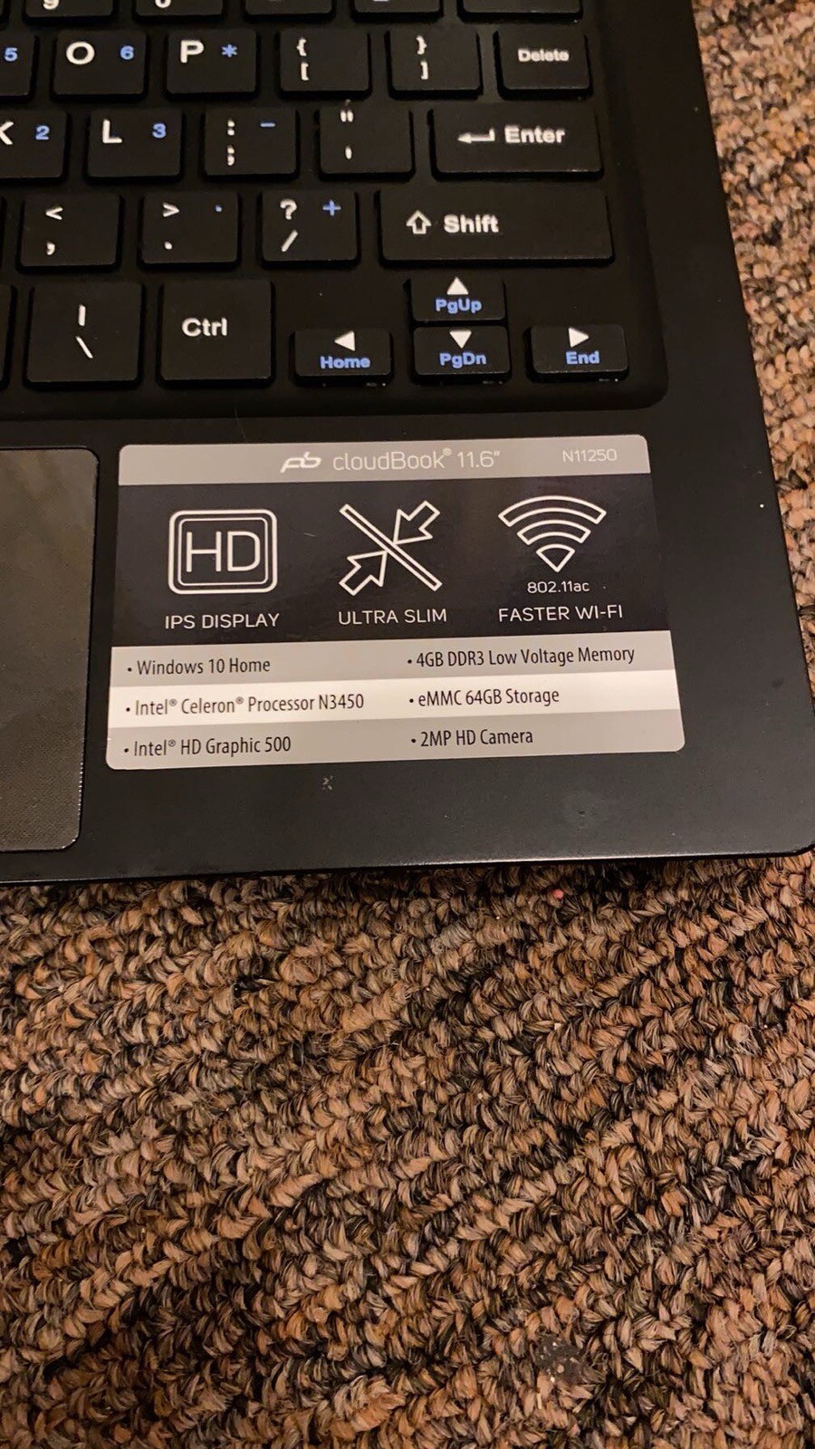 Packard Bell 11.6in Laptop