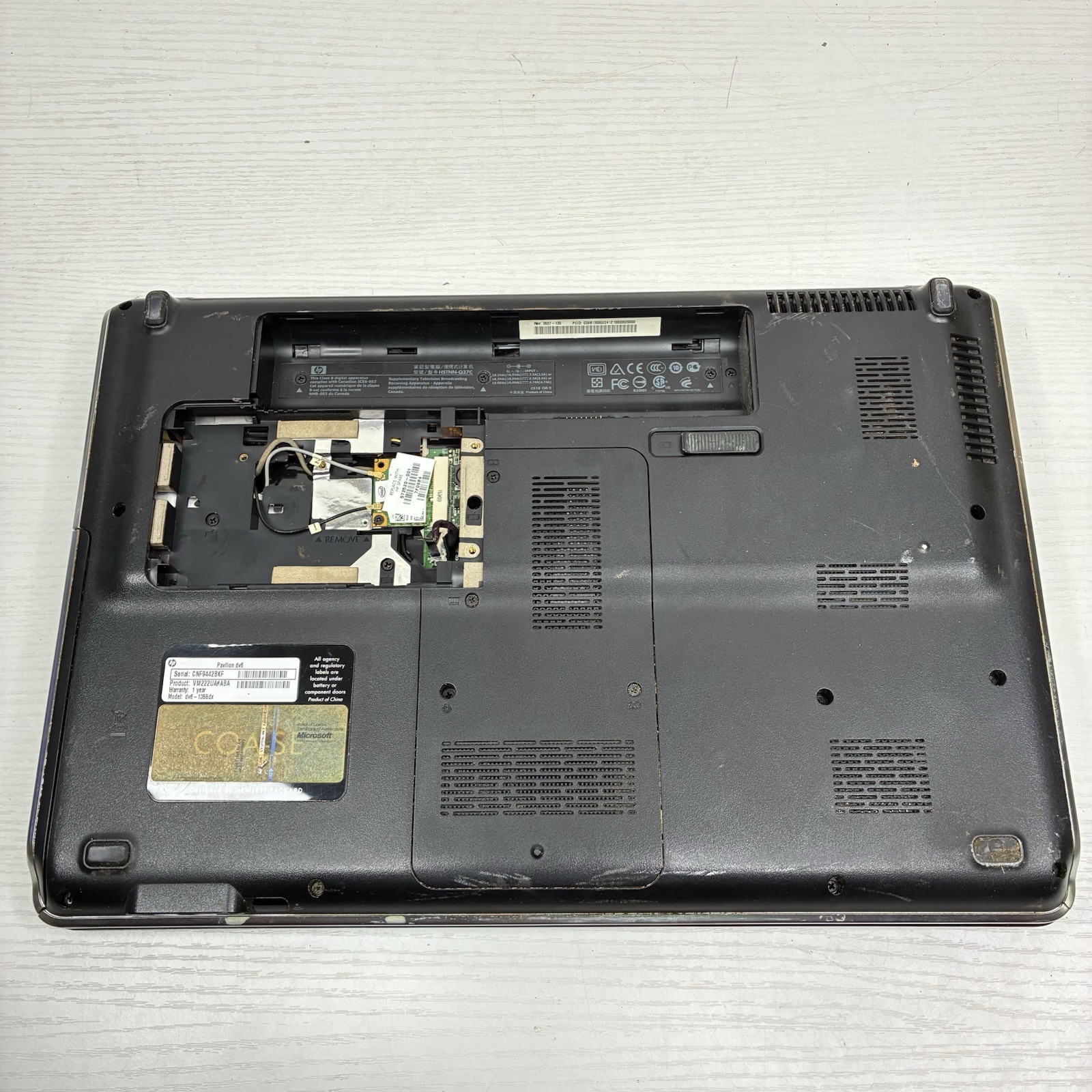 HP Pavilion DV6-1355DX – Bare Bones NO HDD/Battery – AS-IS