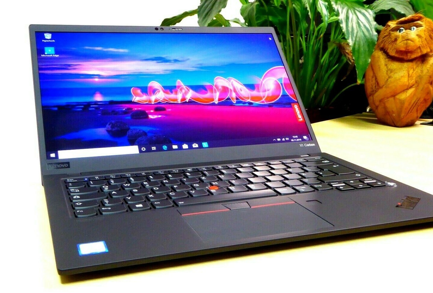 US ENGLISH LENOVO THINKPAD X1 CARBON G7 i5 16G 2TB UHD NFC LINUX WIN 11 NOTEBOOK