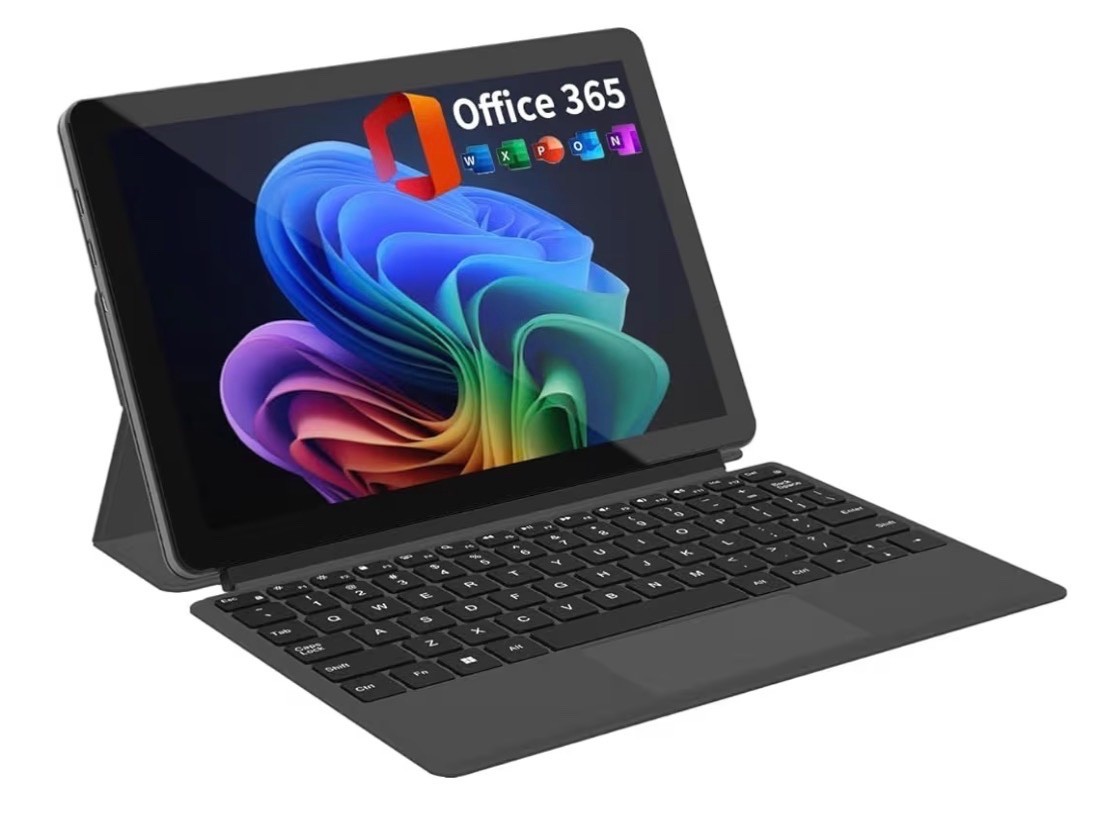 2-In-1 Laptop/Tablet (2026), Windows 11 PC with Magnetic Keyboard, 1-Year Office