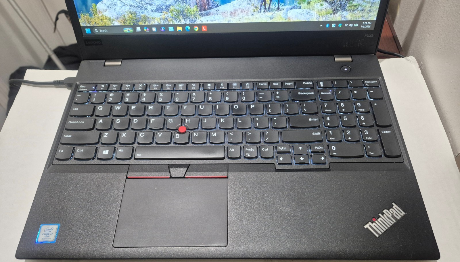 LENOVO THINKPAD P52S TOUCH i7-8650U 16GB 512GB QUADRO P500 WIN 11 + OFF PRO 2024