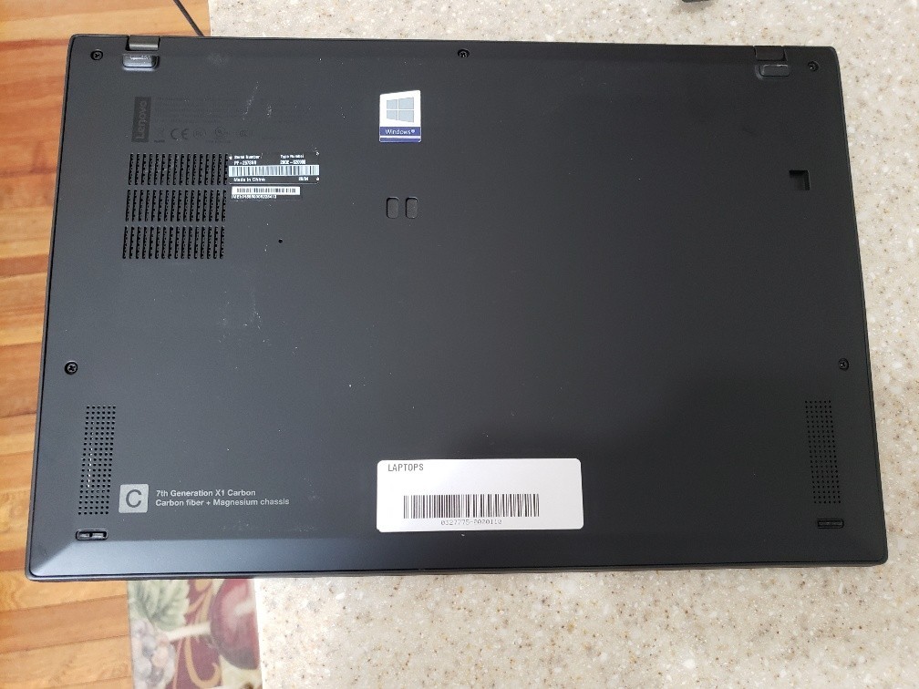 LENOVO THINKPAD X1 CARBON GEN 7 INTEL CORE i7-8665U 512GB SSD 16GB RAM WIN11H