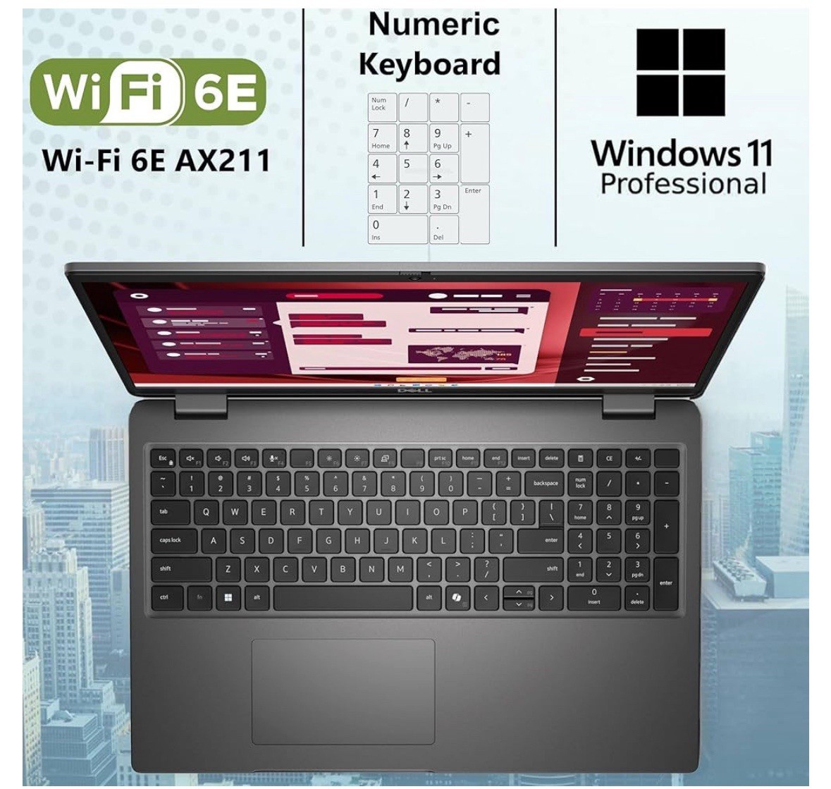 Dell Latitude 3550 laptop for business and work, Intel 10-Core i5-1335U