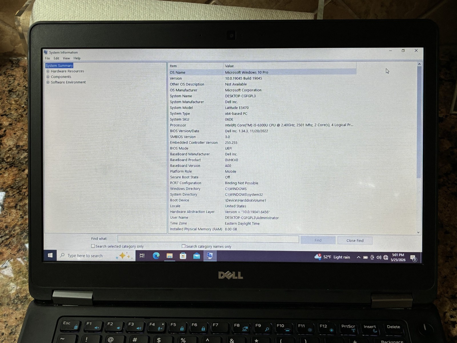 dell latitude E5470