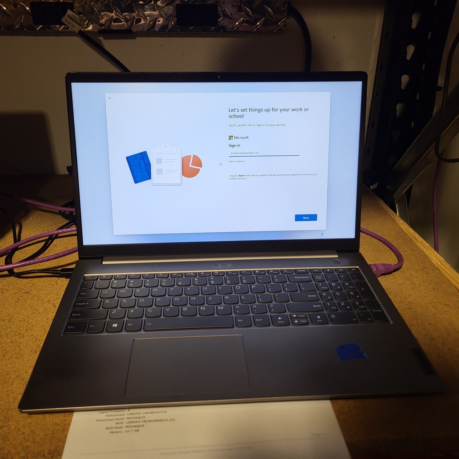 Scratched LCD Lenovo ThinkBook 15 G2 ITL Intel i7-1165G7 2.8GHz 16GB 512GB SSD