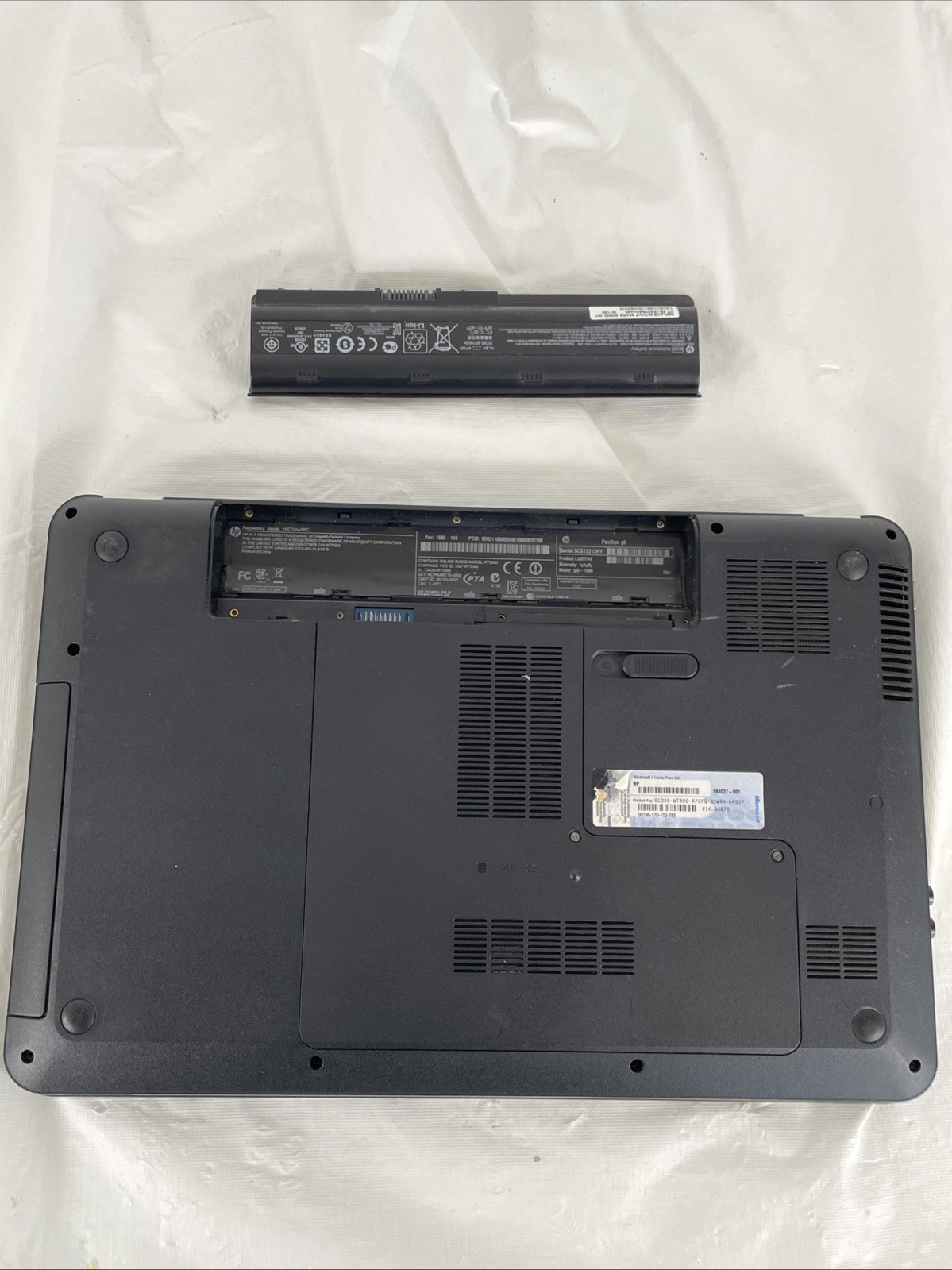 HP Pavilion g6 Notebook | i3 M370 2.40GHz | 8GB RAM | NO HDD | Bad Battery