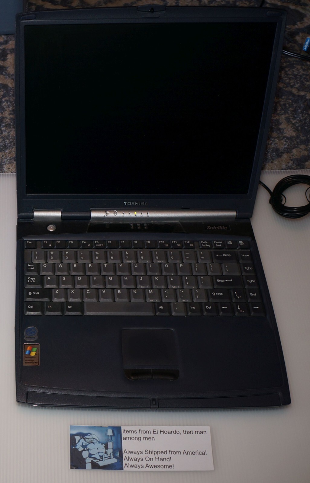 Toshiba Satellite 1000-S157 30GB HDD, 768MB RAM, Celeron 1GHZ READ