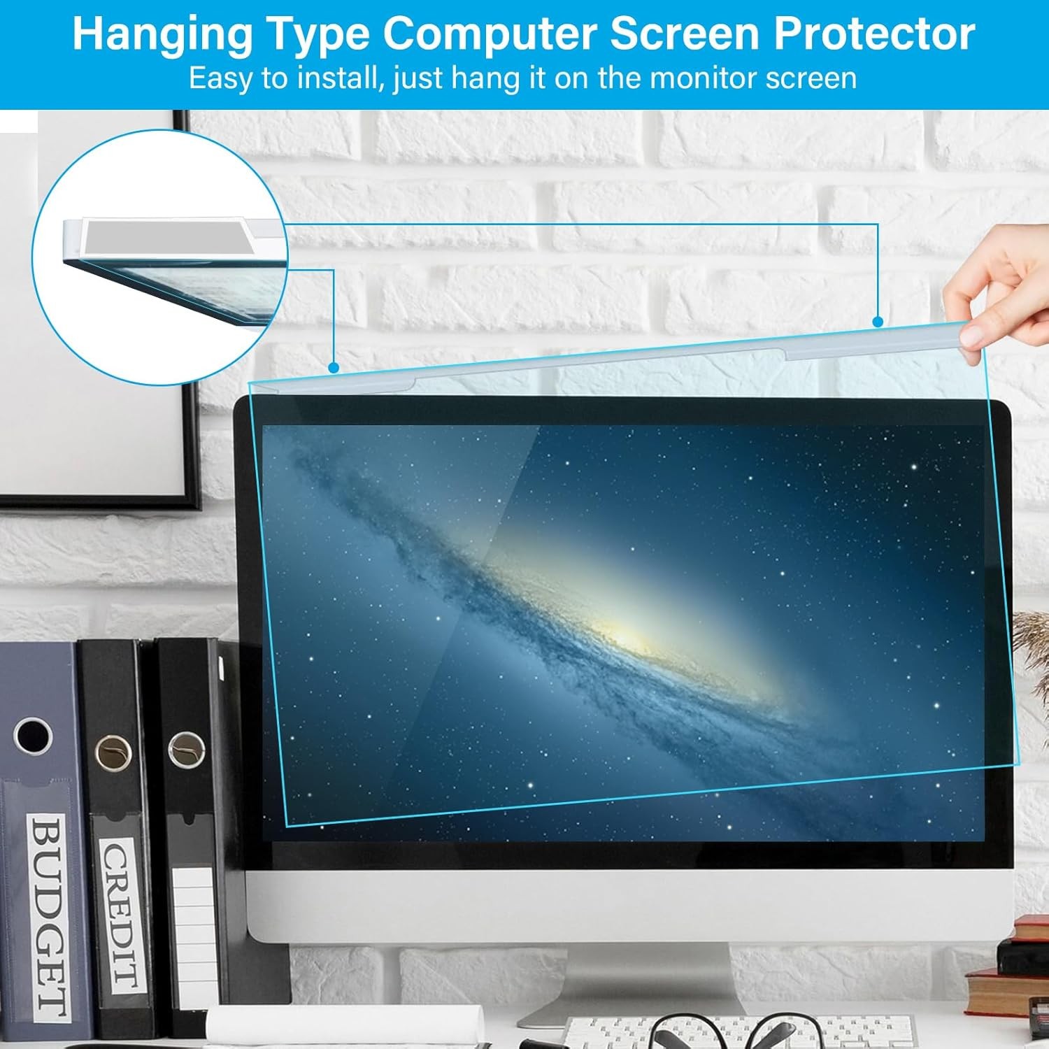 25-27 inch Computer Blue Light Blocking Screen Protector for 25, 25.5, 26.5, 27