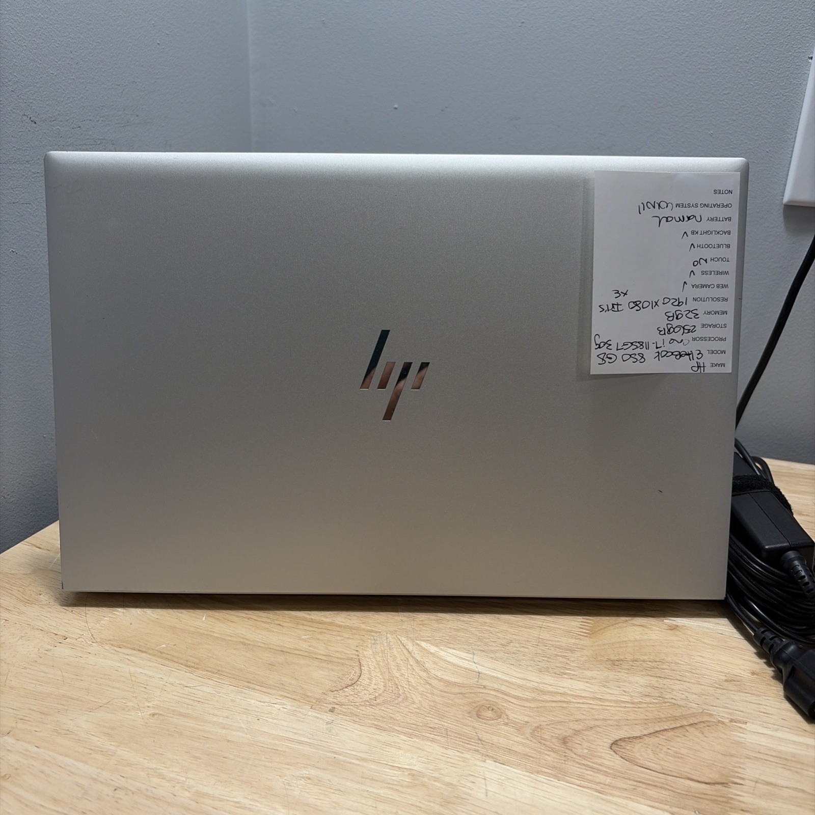 HP EliteBook 850 G8 CORE I7-1185G7 3.0GHZ 32GB 256GB WCAM WIFI W11 CORD
