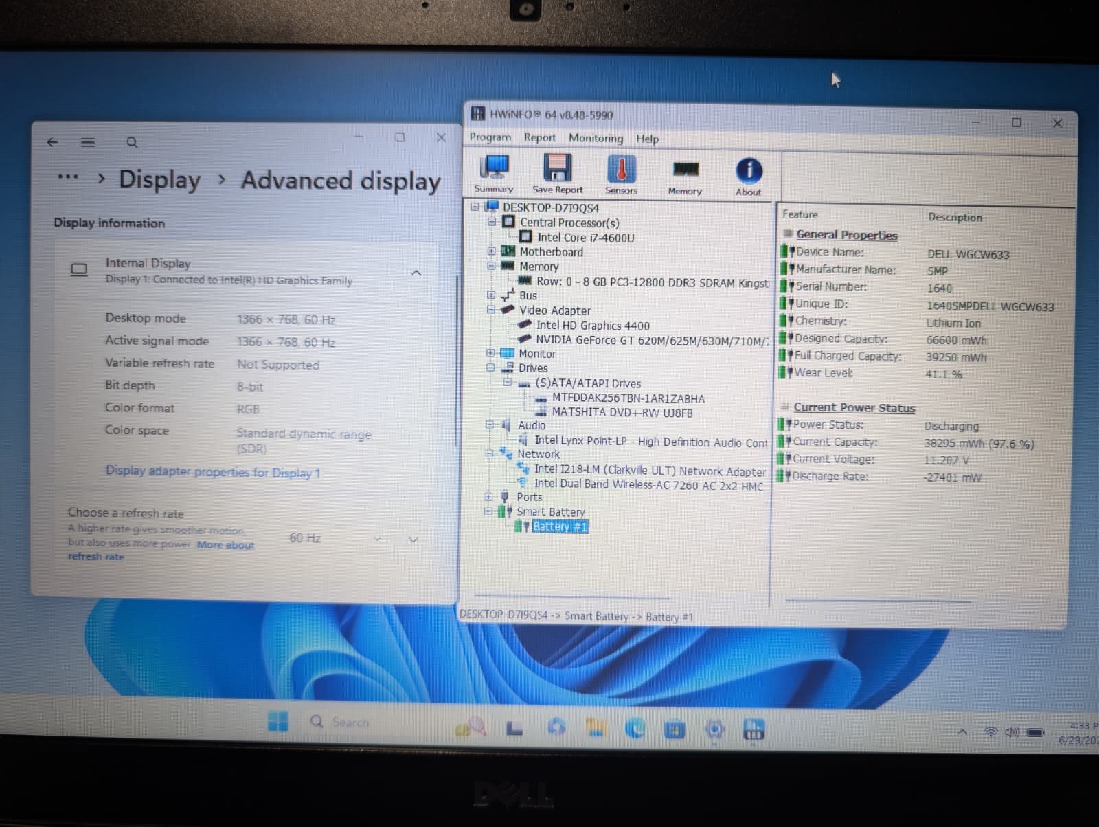 Dell Latitude E5440 | i7 4th 8GB RAM 256GB SSD | DVD+RW NVIDIA 720M Win 11 Pro