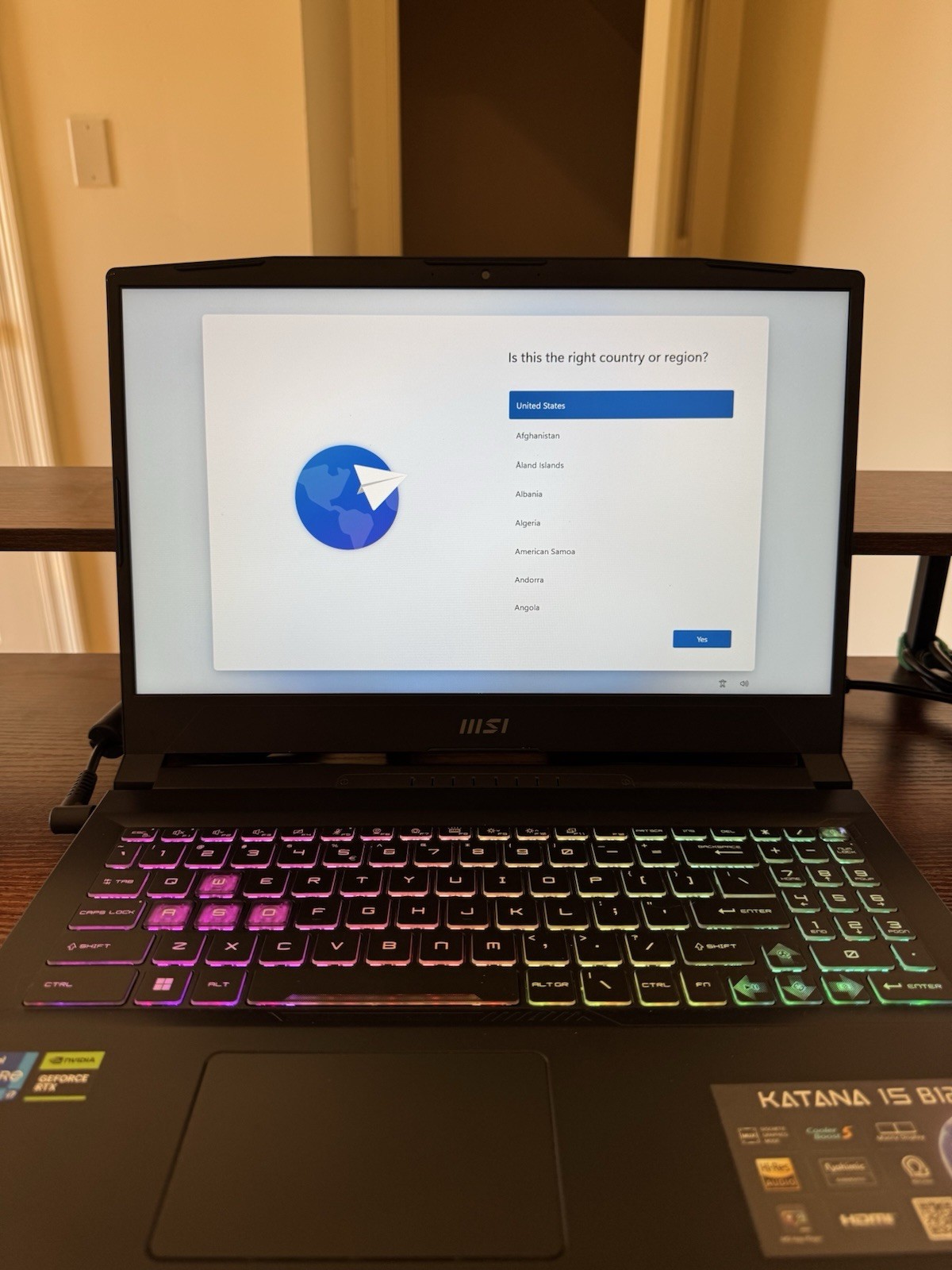 MSI Katana 15 B12V Laptop 15.6″ I7 2.3GHz, 16GB RAM, 934 SSD, GeForce RTX 4060