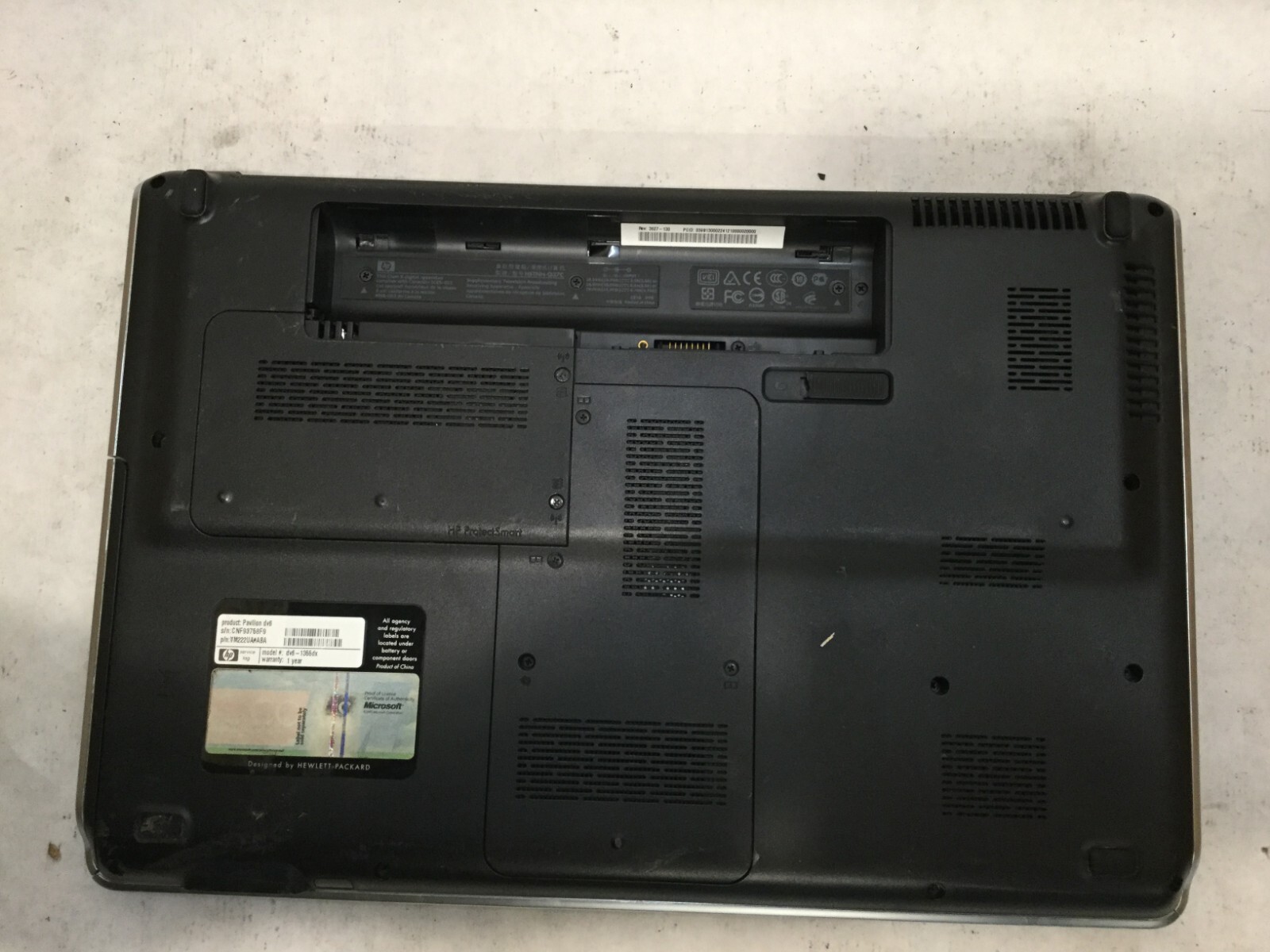 HP Pavilion dv6-1355dx / Intel Core i5 M520 @ 2.40GHz / (MISSING PARTS!) -MR
