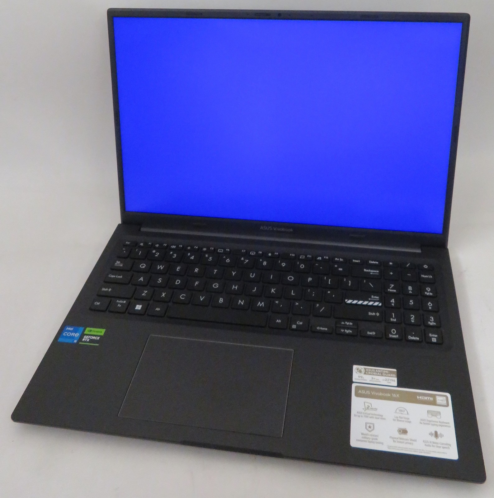 ASUS Vivobook 16X K3605ZC 16in i5-12450H@2.0GHz 8GB RAM 512GB RTX 3050 W11 H