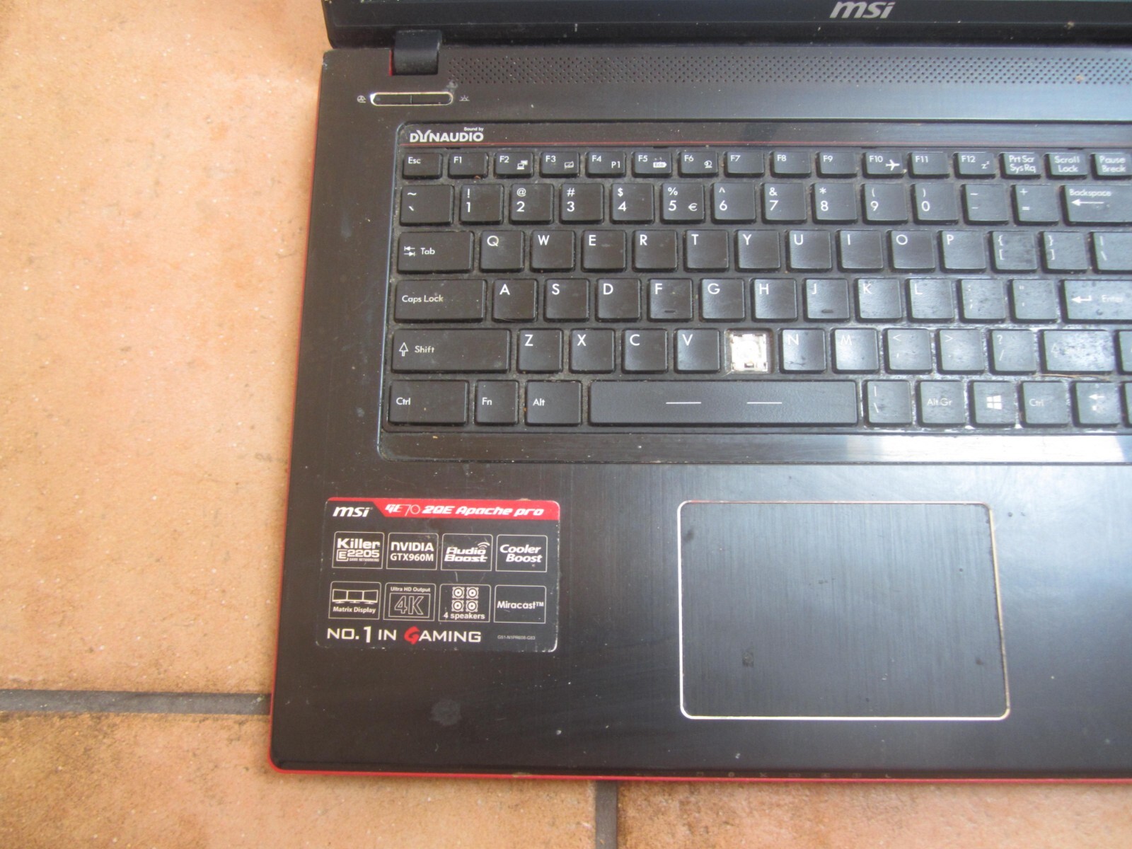 MSI GE70 2QE APACHE PRO MS-1759 Laptop 12GBRAM 1TBHD GOOD SCREEN NoCORD – WORKS