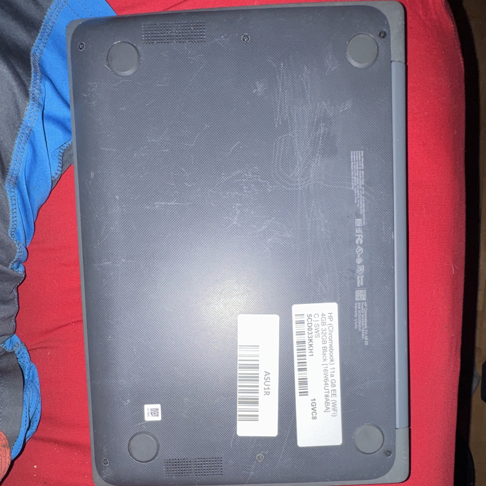 HP Chromebook 11 G8 EE 11.6″ N4020 4GB 32GB eMMC Chrome OS Charger Gray