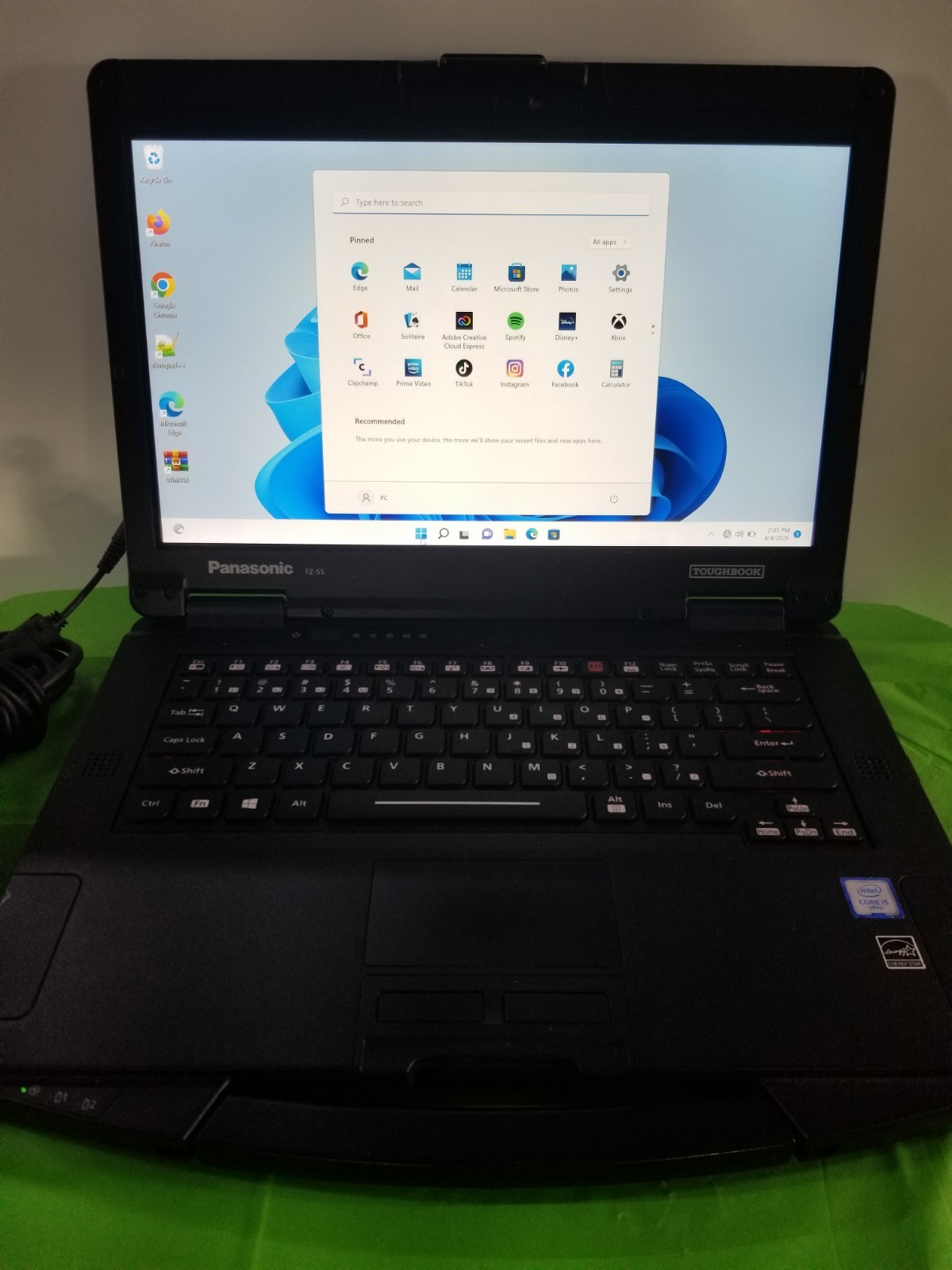 PANASONIC FZ-55 i5-8365U, 512GB NVMe 16GB RAM, HDMI, Touch, 1.60Ghz , WIN 11