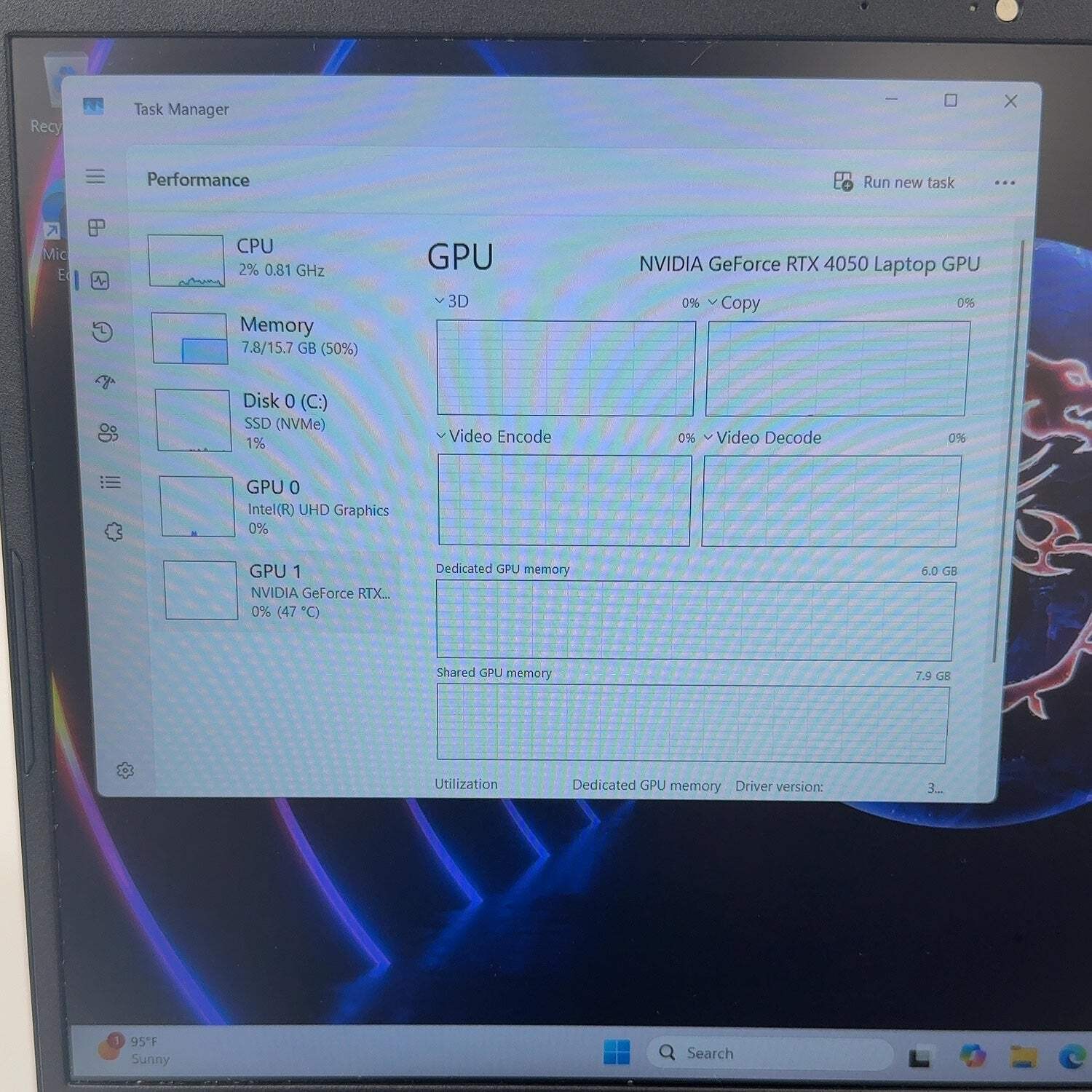 MSI Katana 15 B13VEK 15.6″ i7-13620H 2.4GHz 16GB RAM 1TB SSD GeForce RTX 4050