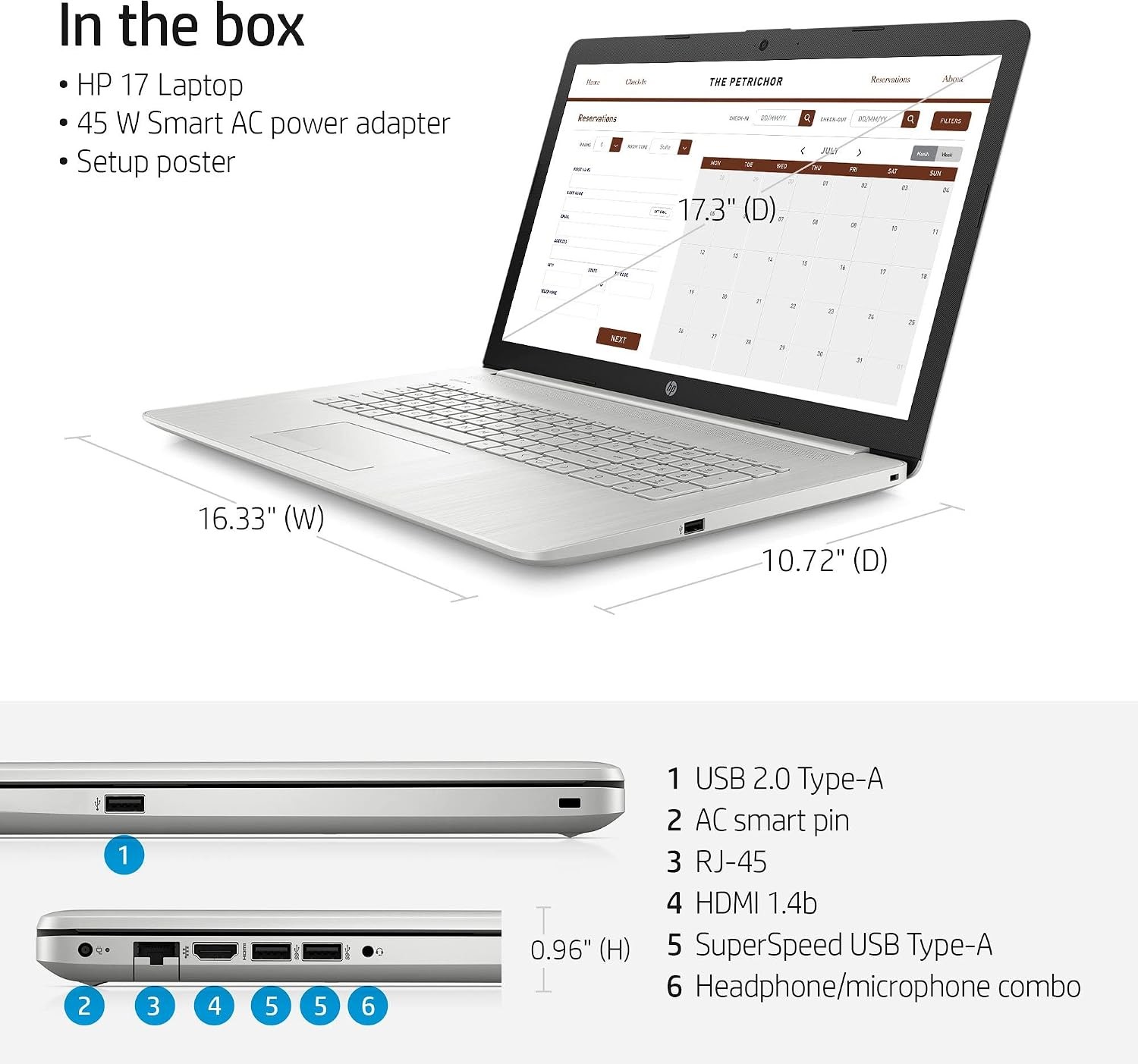 NIB HP 17-by4061nr 17.3″ FHD Laptop Intel Core i5-1135G7 8GB RAM 512GB SSD Win11