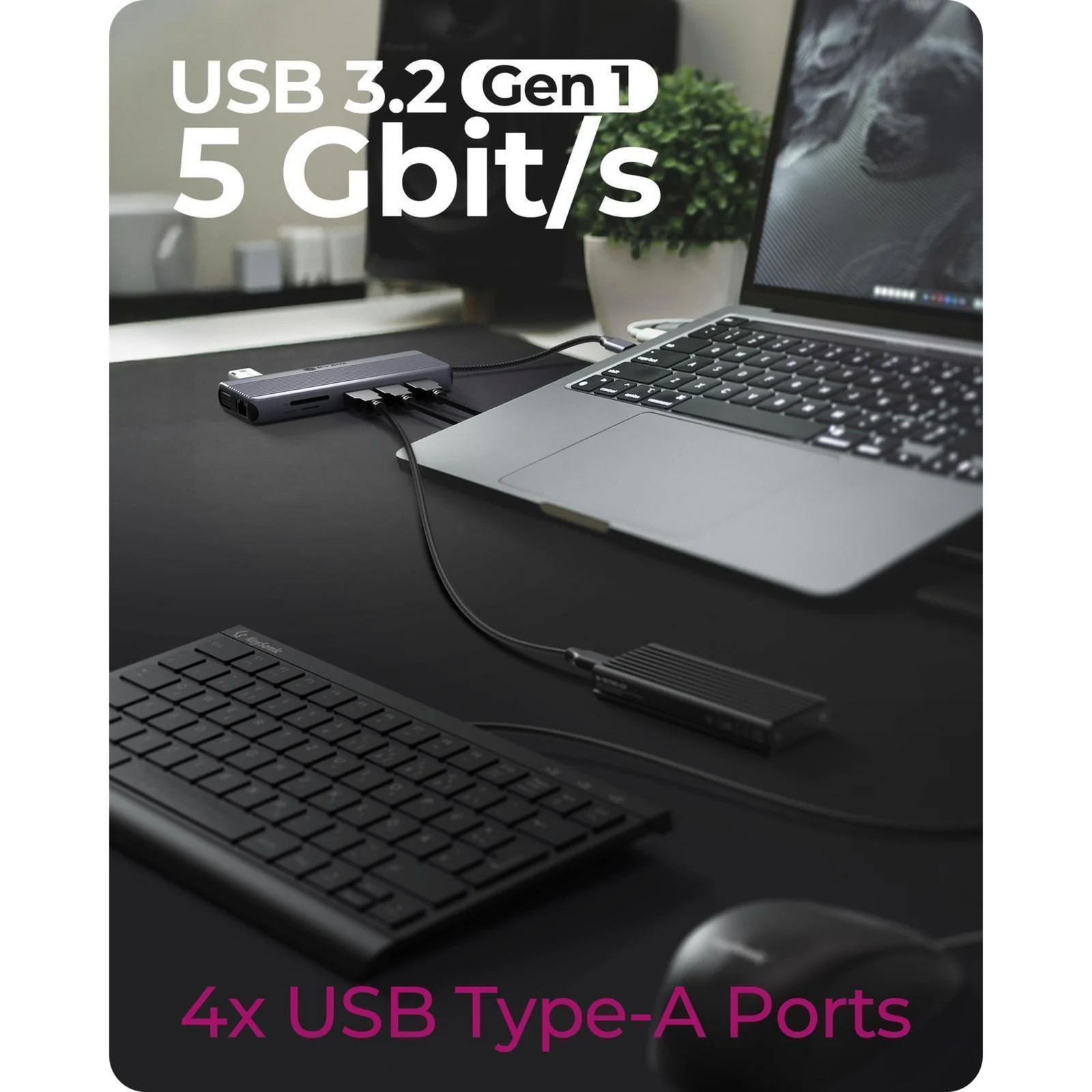 ICY BOX ib-dk4062-cpd 12-in-1 Docking Station (Aluminum)
