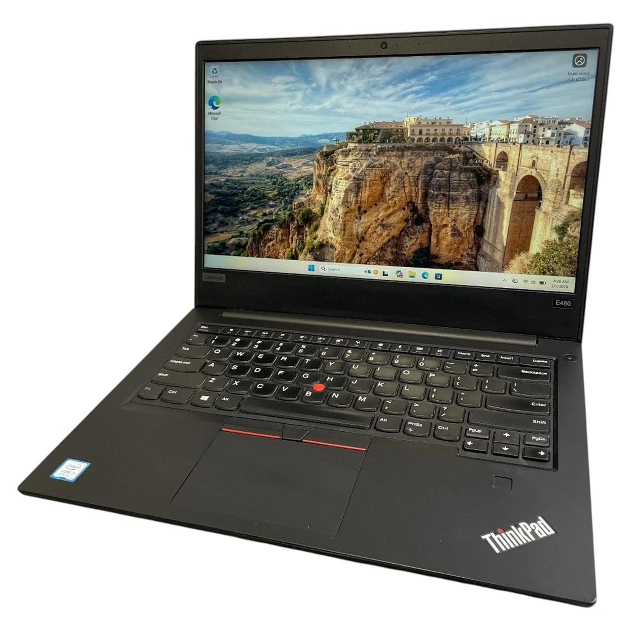 LENOVO ThinkPad E480, Core i5-8250U 8 GB 128GB NVMe | Grade B/C, Excellent Bat