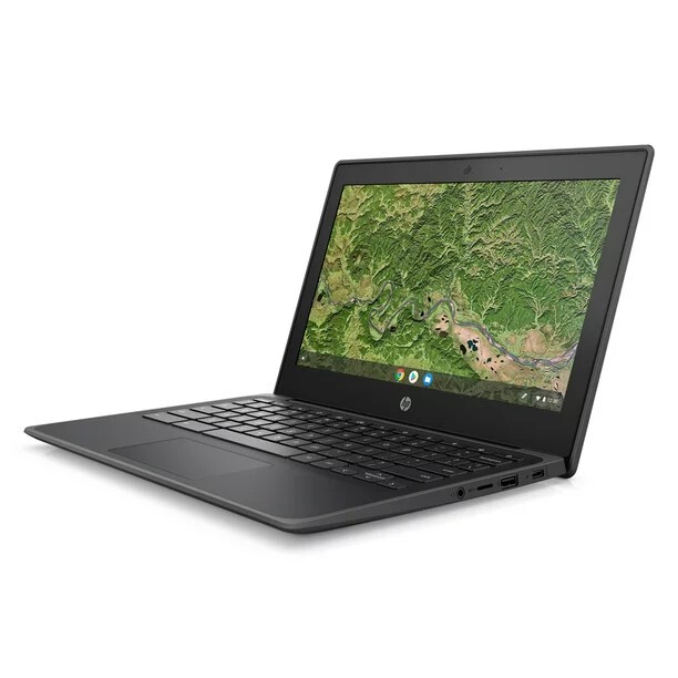 HP ChromeBook 11.6″ (32GB HDD, AMD A4, 2.40 GHz, 4GB) Laptop – Black…