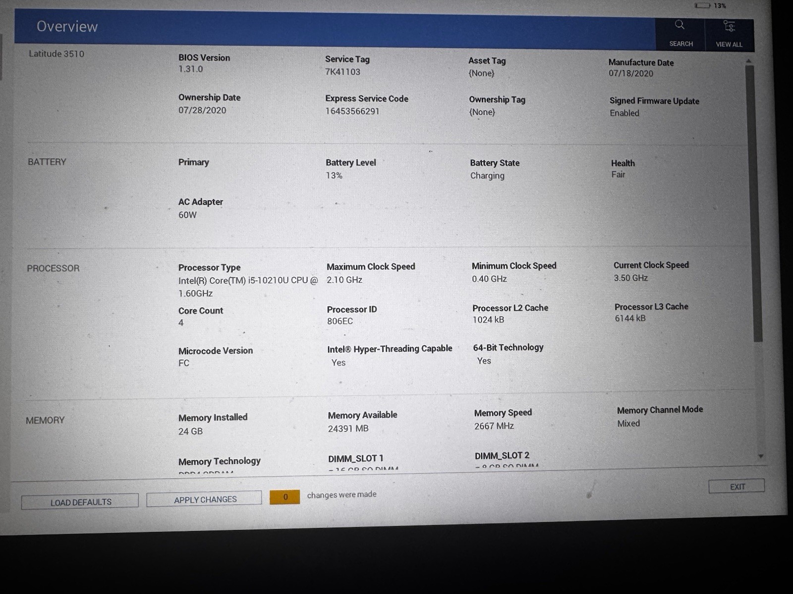 Dell Latitude 3510 15.6″ i5-10210U 24GB RAM 512GB SSD Windows 11 Pro