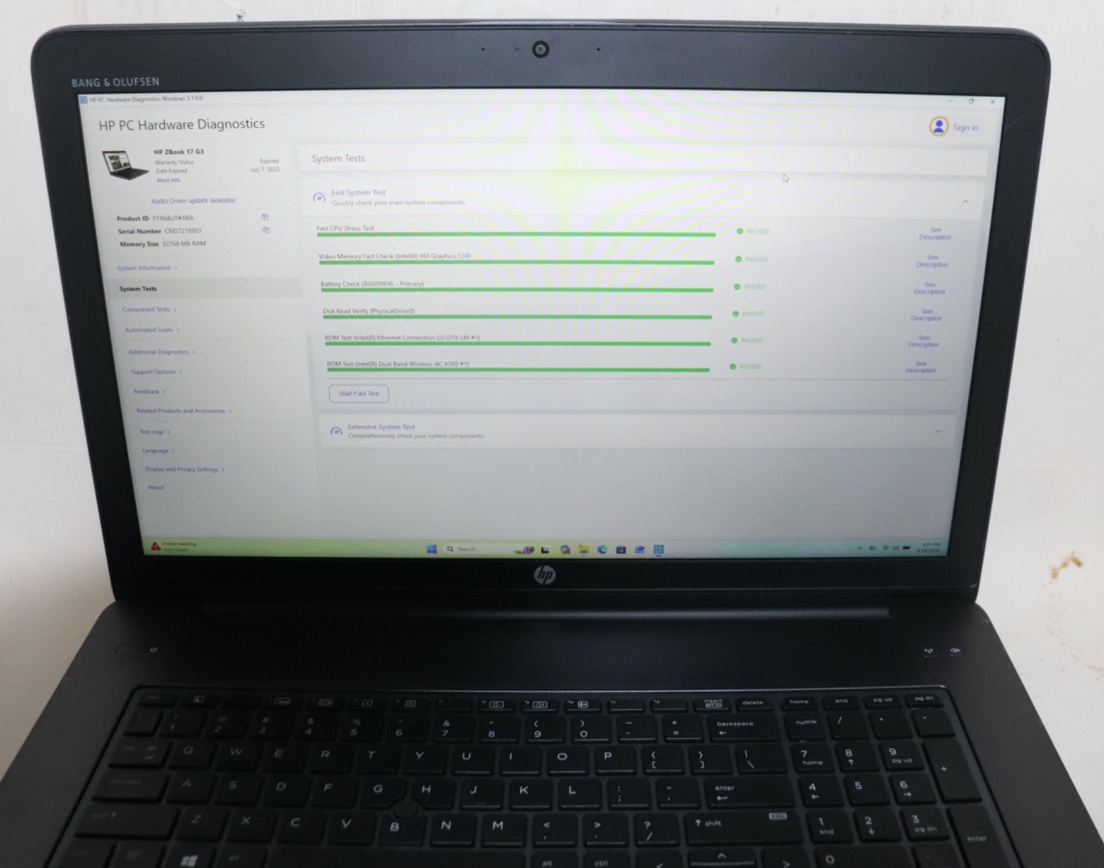 HP ZBOOK 17 G3|Intel i7@2.60GHz|32GB RAM|480 SSD|WIN11| ProfWebcam|Nvidia