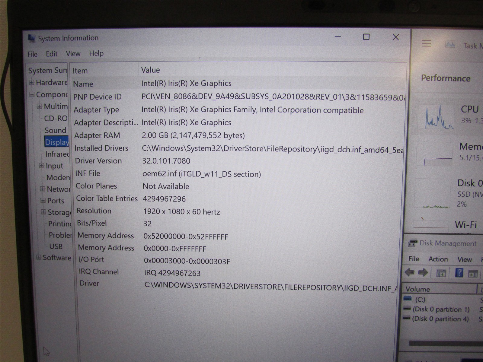 Dell Latitude 5420 i5-1135G7 2.4GHz 16GB RAM 250GB NVME 14″ Win 11 Pro COSM DMG