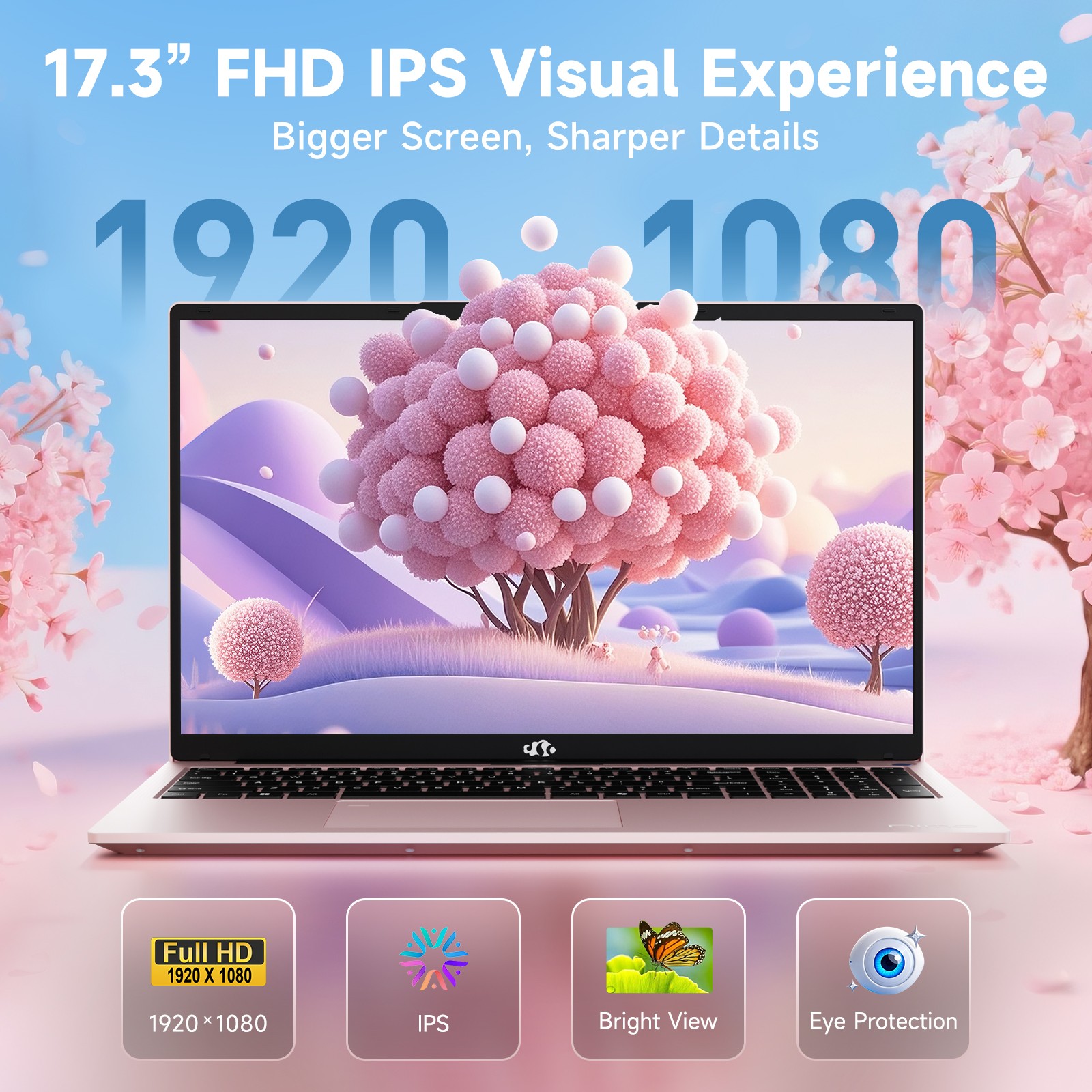 NIMO 17.3″ FHD Gaming Laptop AMD Ryzen 5 6600H up to 4.5GHz 16GB DDR5 RAM 512GB