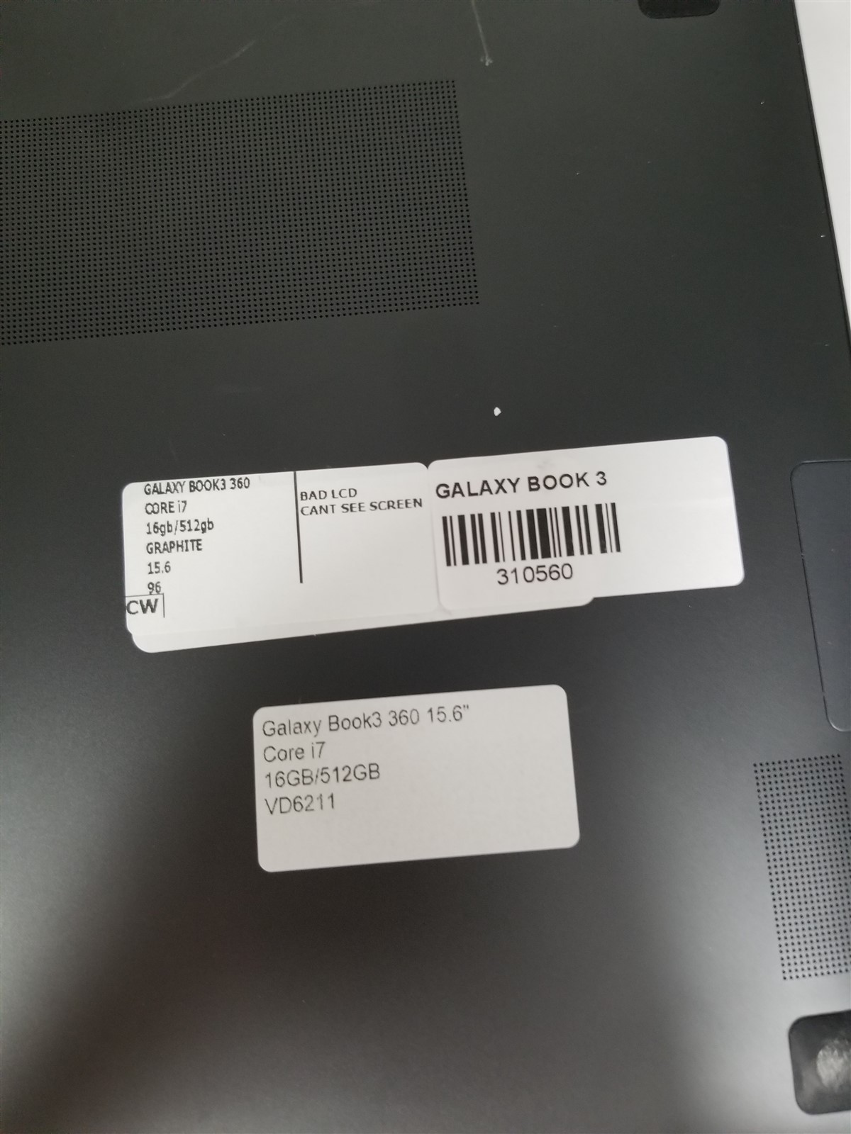Samsung Galaxy Book3 360 Core i7 15.6″ 16GB/512GB Black See Details VD6211