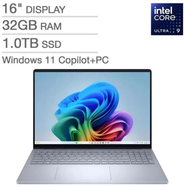 Dell 16 Plus Copilot+ Core Ultra 9 288V 32GB RAM 1TB SSD 16.0 in Touch W11