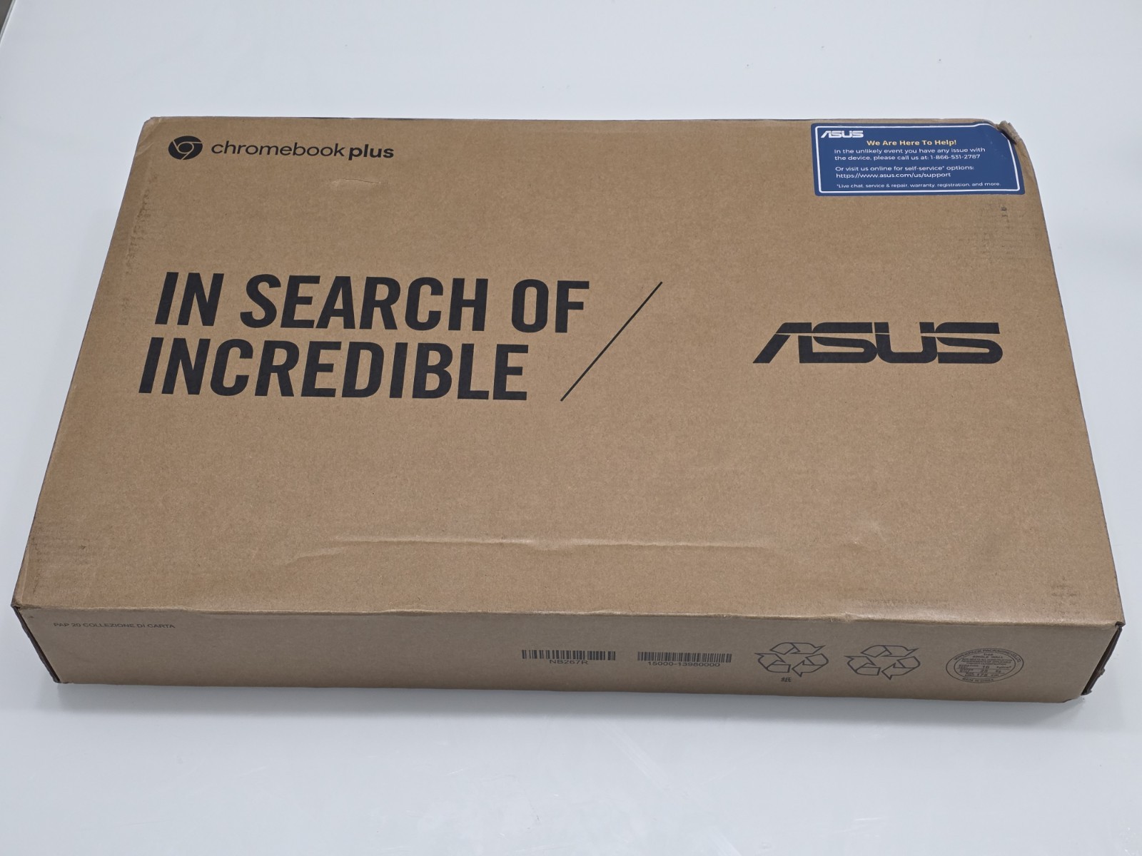 ASUS Chromebook Plus CX3402 14″ FHD Touch i3-1215U 8GB RAM 128GB SSD WHITE