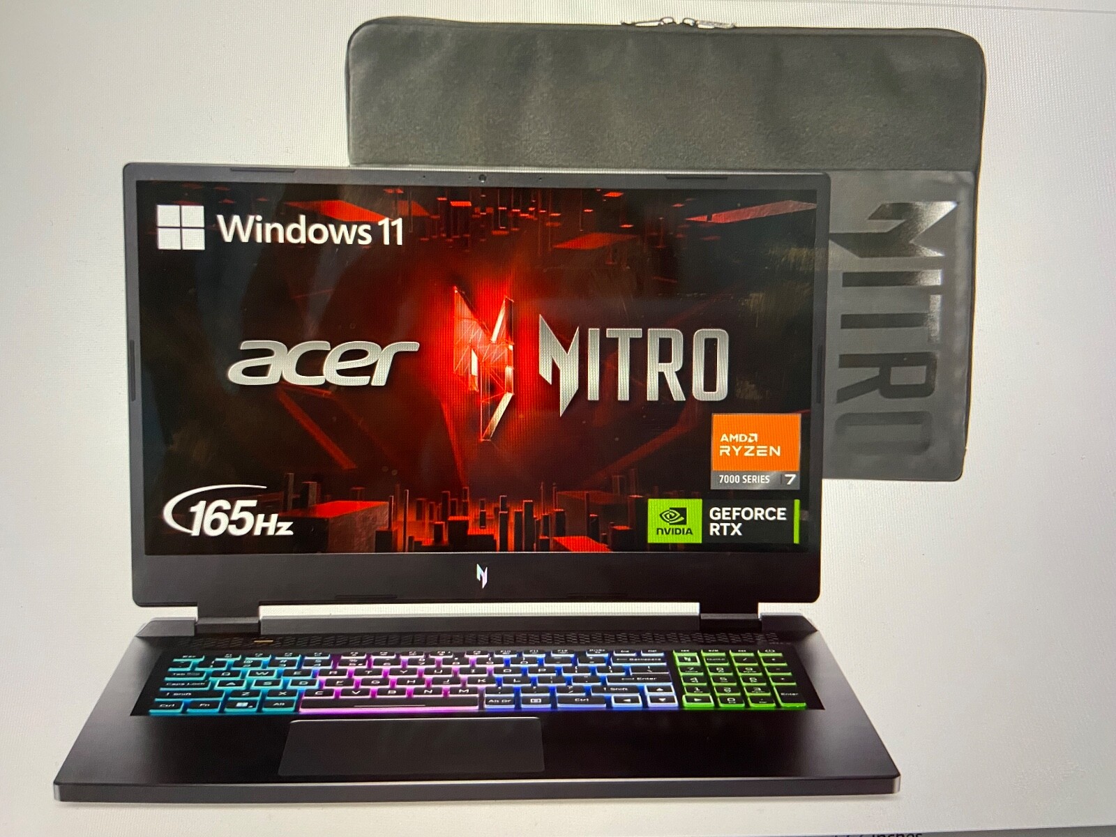 Acer Nitro 17 Gaming Laptop, AMD Ryzen 7 7840HS 8C, GeForce RTX 4050, 17.3″ FHD